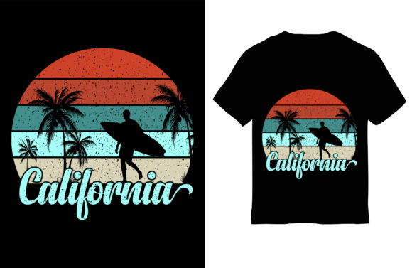 California, Summer T-shirt Design Review