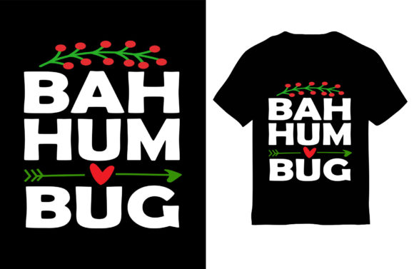 Christmas T-Shirt Design, Bah Hum Bug