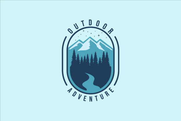 Mountain and Pines Logo Vintage Vector Review