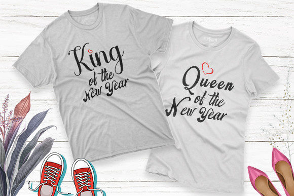 New Year 2022 Couple T-shirt Design Review