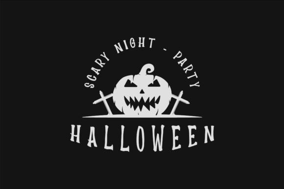 Pumpkin Halloween Logo Vintage Vector Review