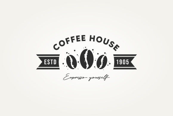 Vintage Coffee House Logo Vector Design Review